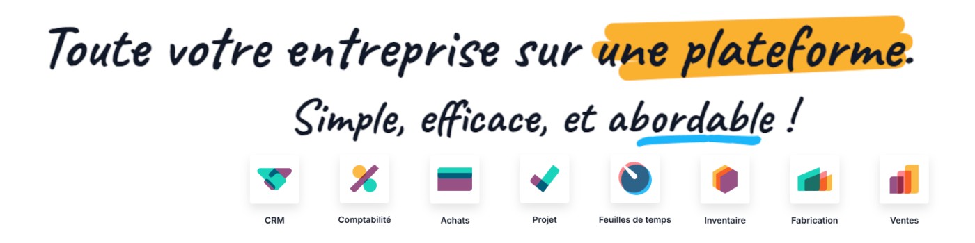 toute votre entreprise sur Odoo